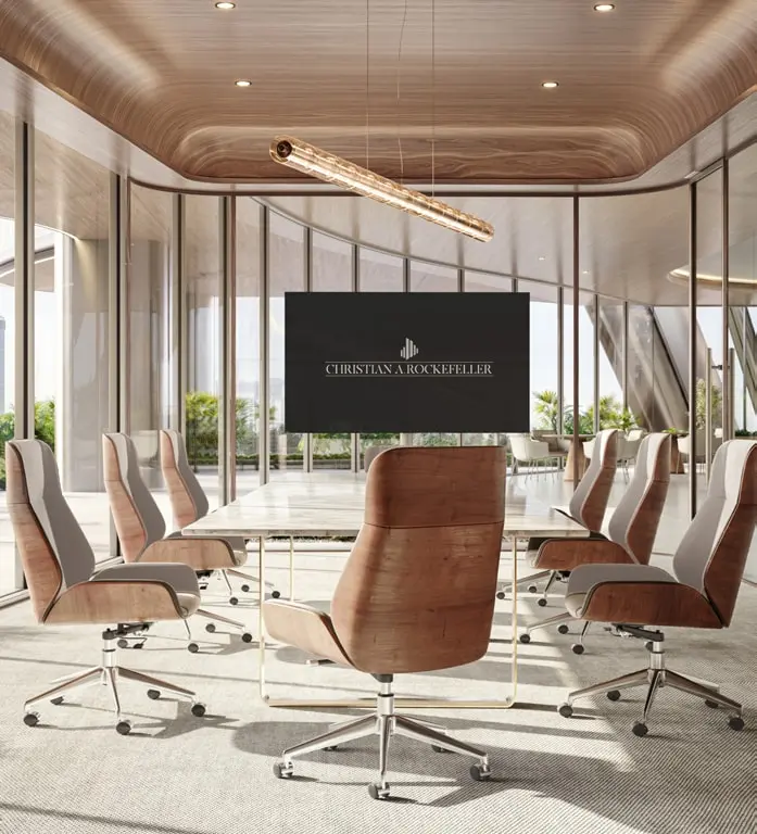 Boardroom with views over Dubai
