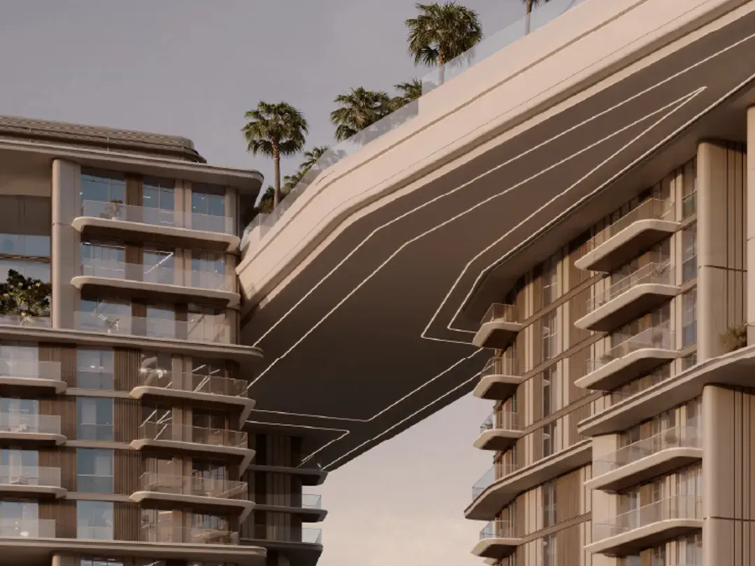 The skybridge linking Nourelle’s towers