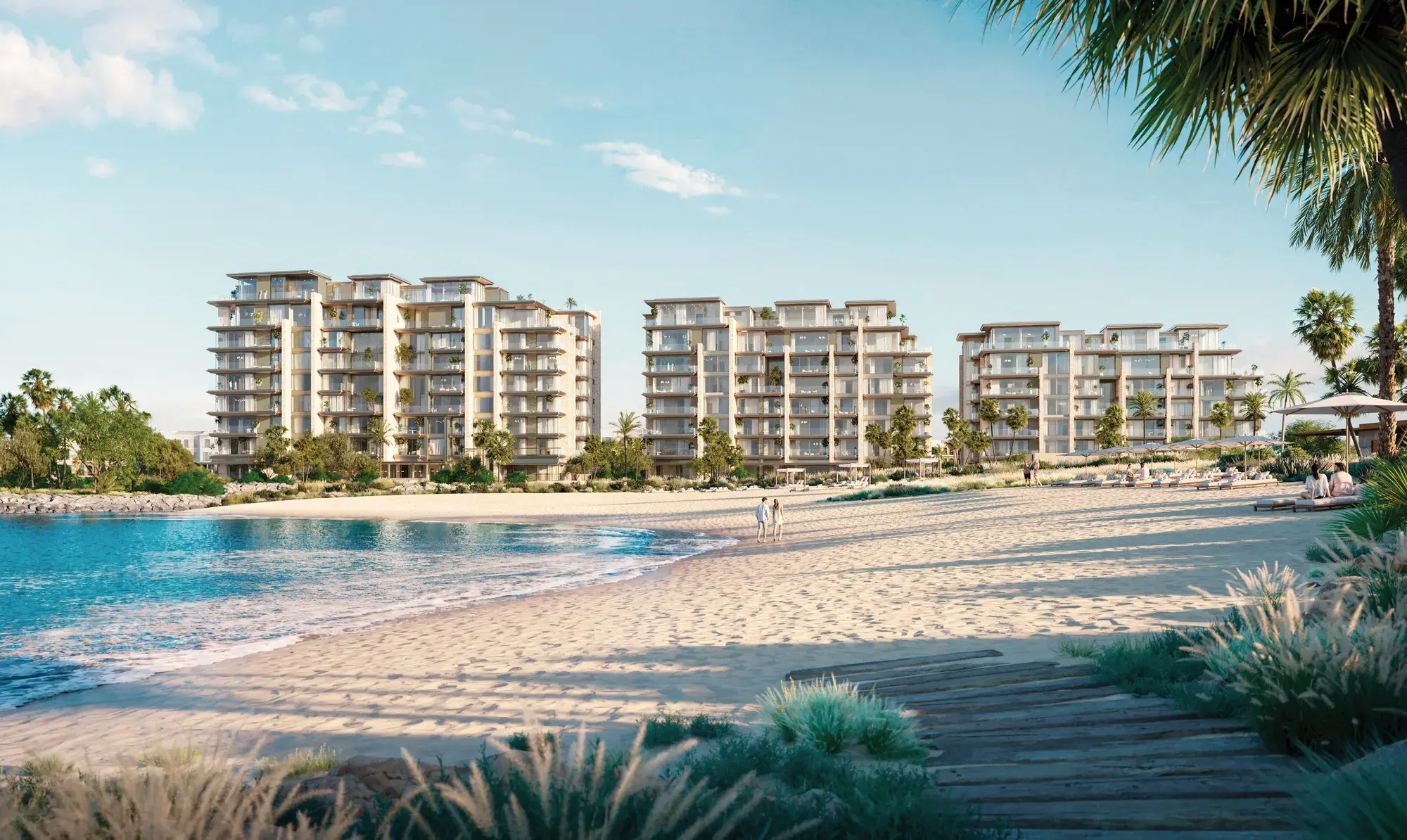 Solaya’s low-rise buildings along the Jumeirah beachfront